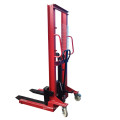 1000kg 2000kg hand stacker price fork lift manual platform stacker